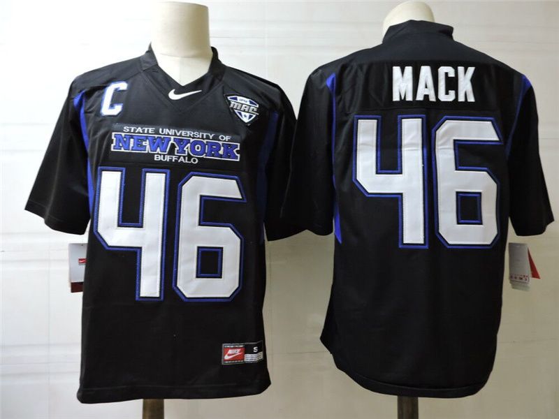 Men #46 Mack Black Nike 2025 NCAA Jersey->more ncaa teams->NCAA Jersey